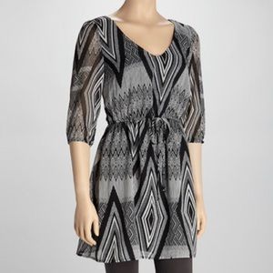 Be Bop Black & White Dress